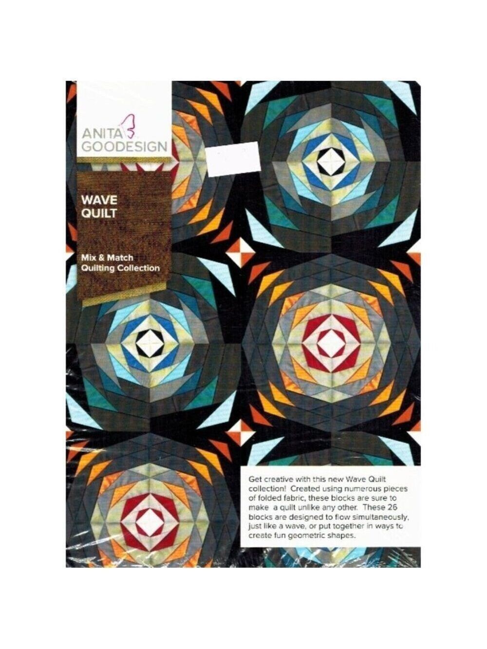 Anita Goodesign Wave Quilt Mix Match Quilting Collection CD ROM Embroidery